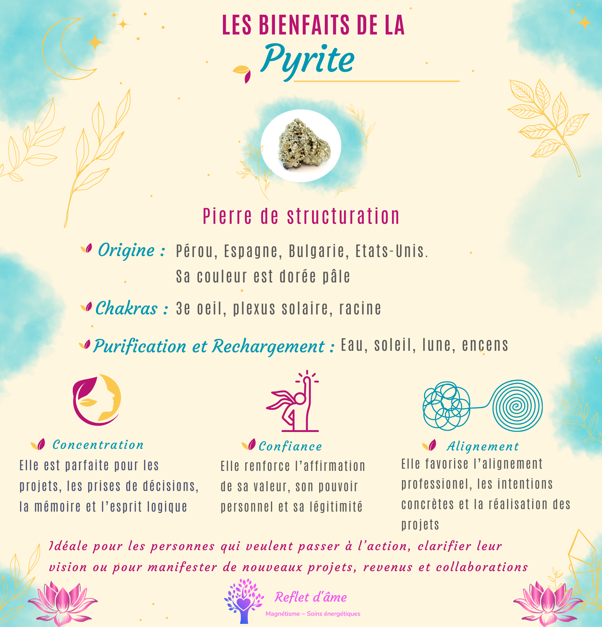 les bienfaits de la pyrite