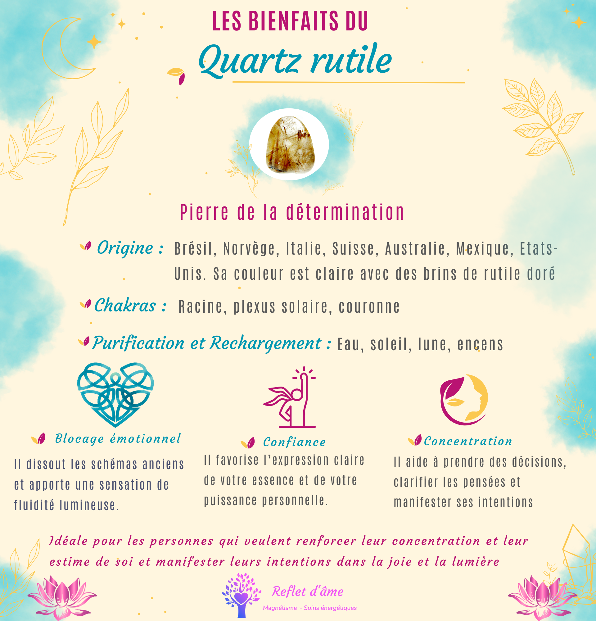Les bienfaits du Quartz rutile